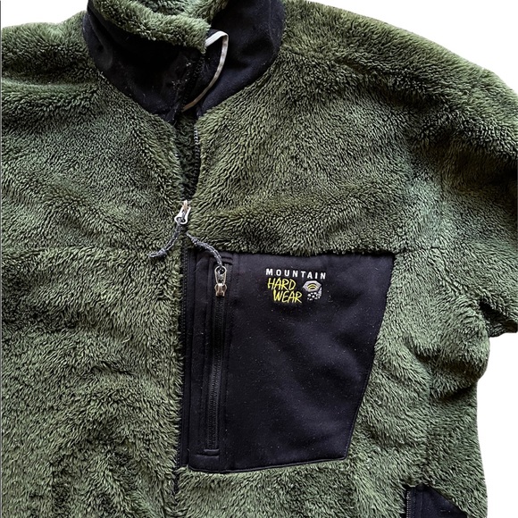 Mountain Hardware Monkey Man Men’s Green Fleece Jacket size XL - Picture 3 of 7